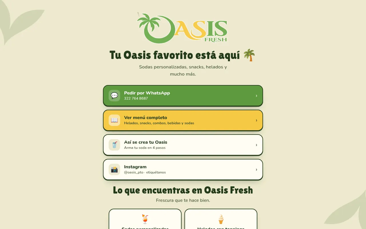 Screenshot of oasisfresh.automatesolutions.tech