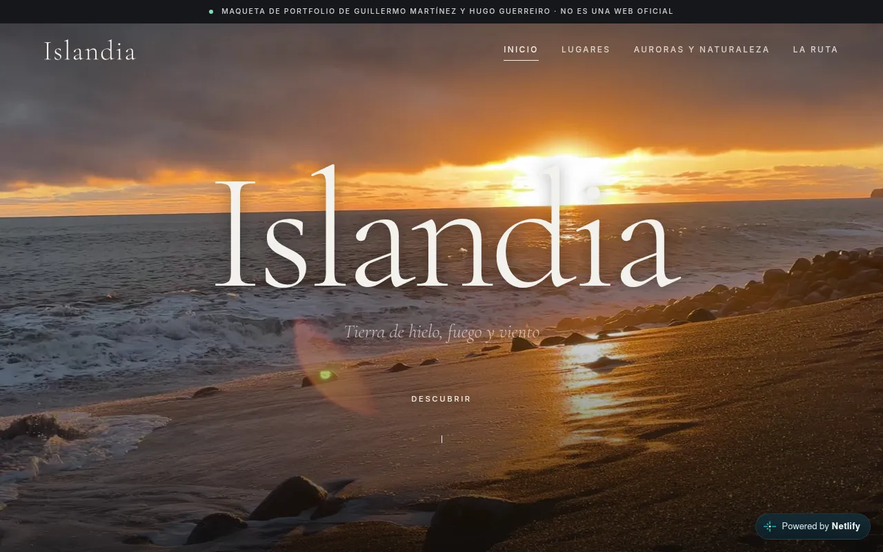 Screenshot of islandia-maqueta.netlify.app