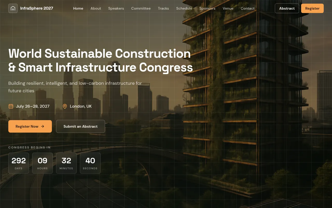 Screenshot of infrasphere2027.com