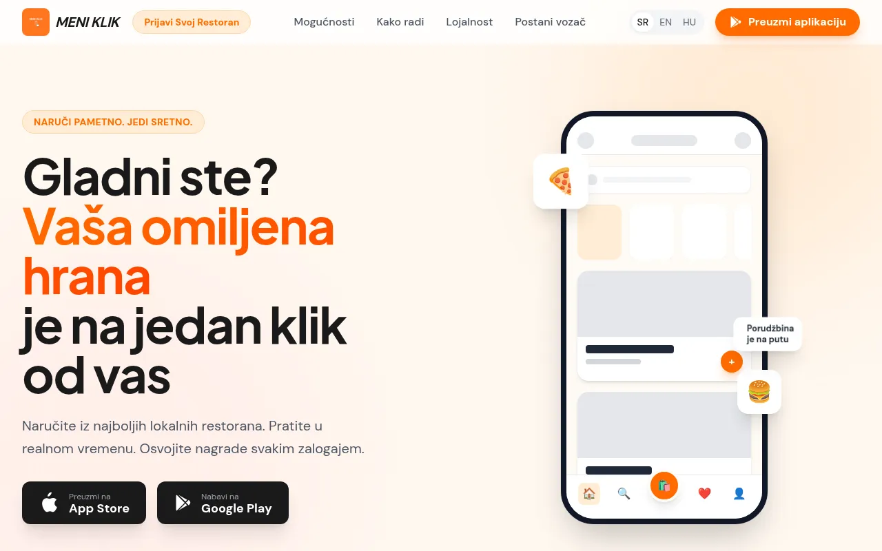 Screenshot of meniklik.rs