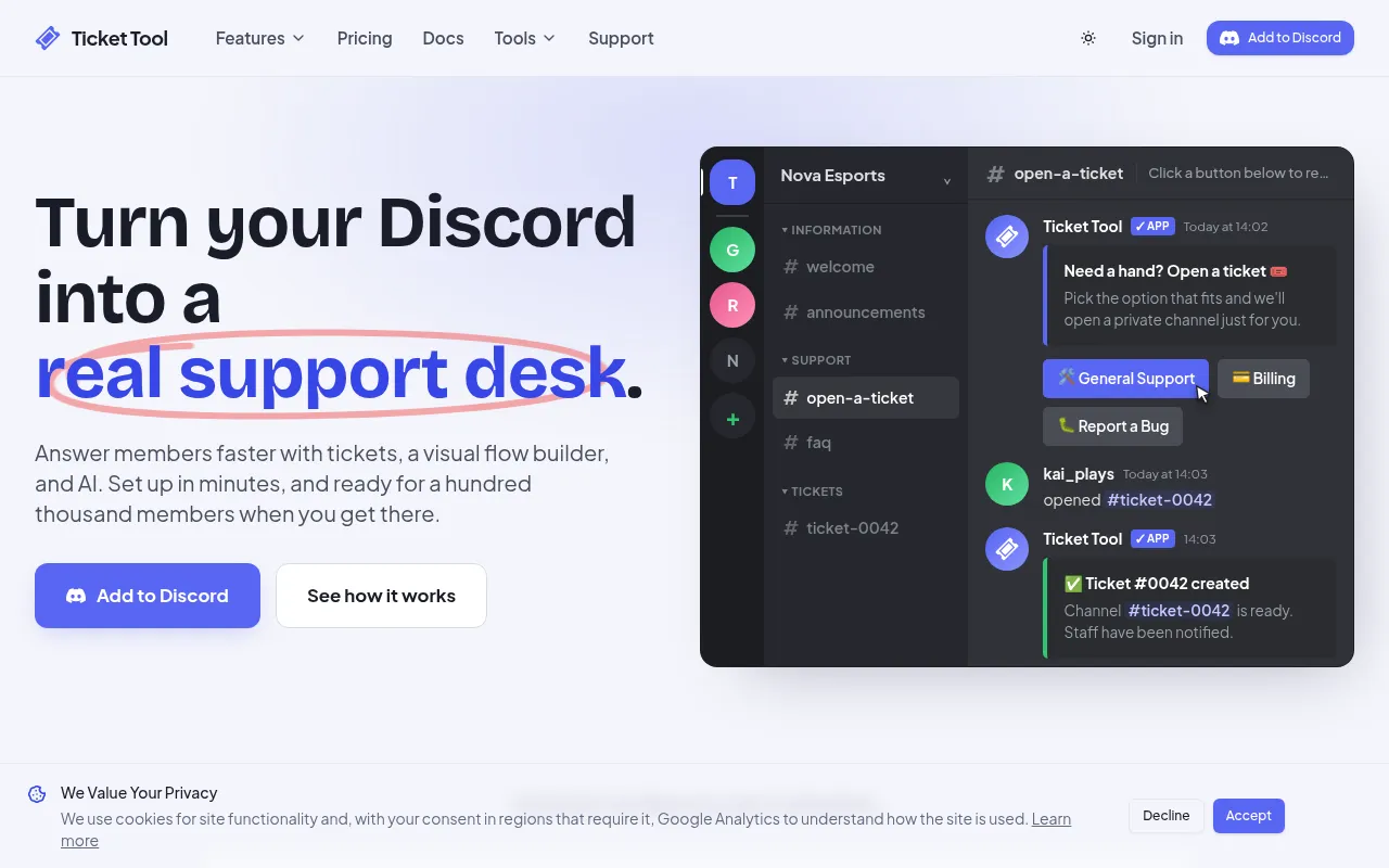Screenshot of ticket-tool.app
