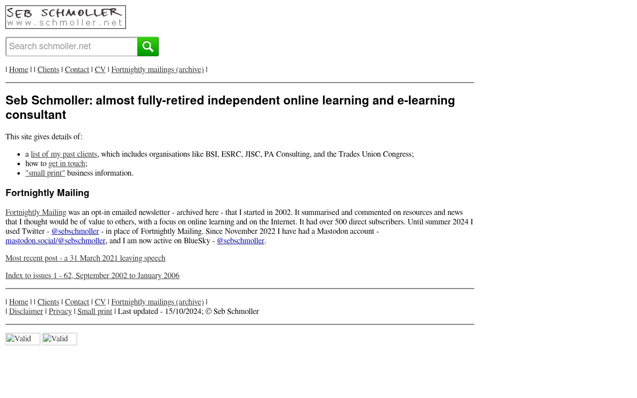 Screenshot of schmoller.net