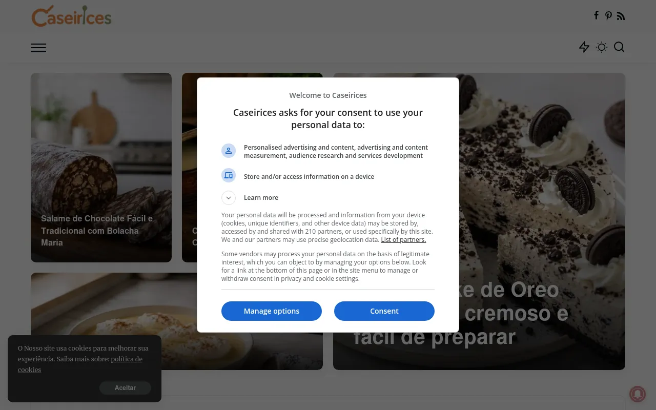 Screenshot of caseirices.pt