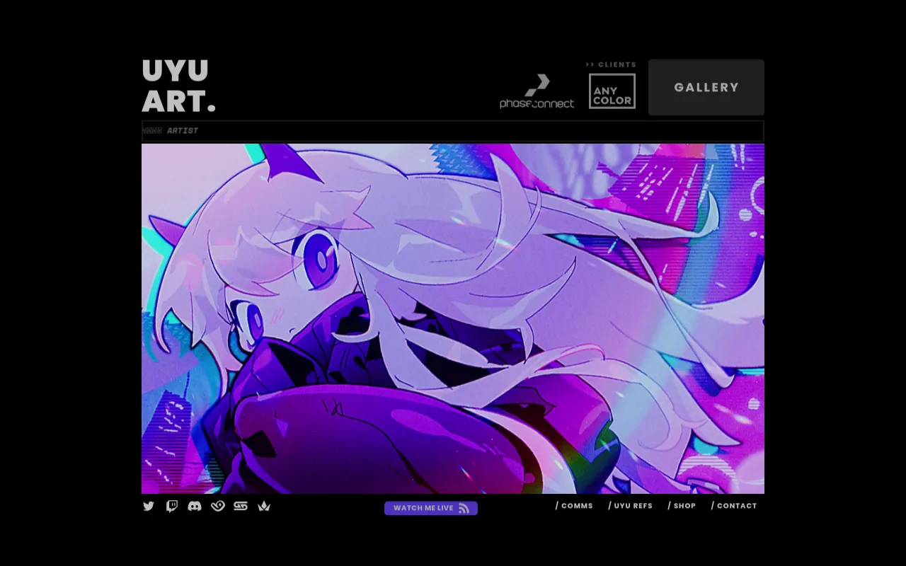 Screenshot of uyu.art