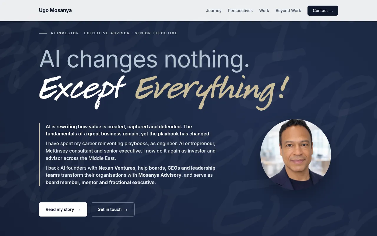 Screenshot of ugo-mosanya.com