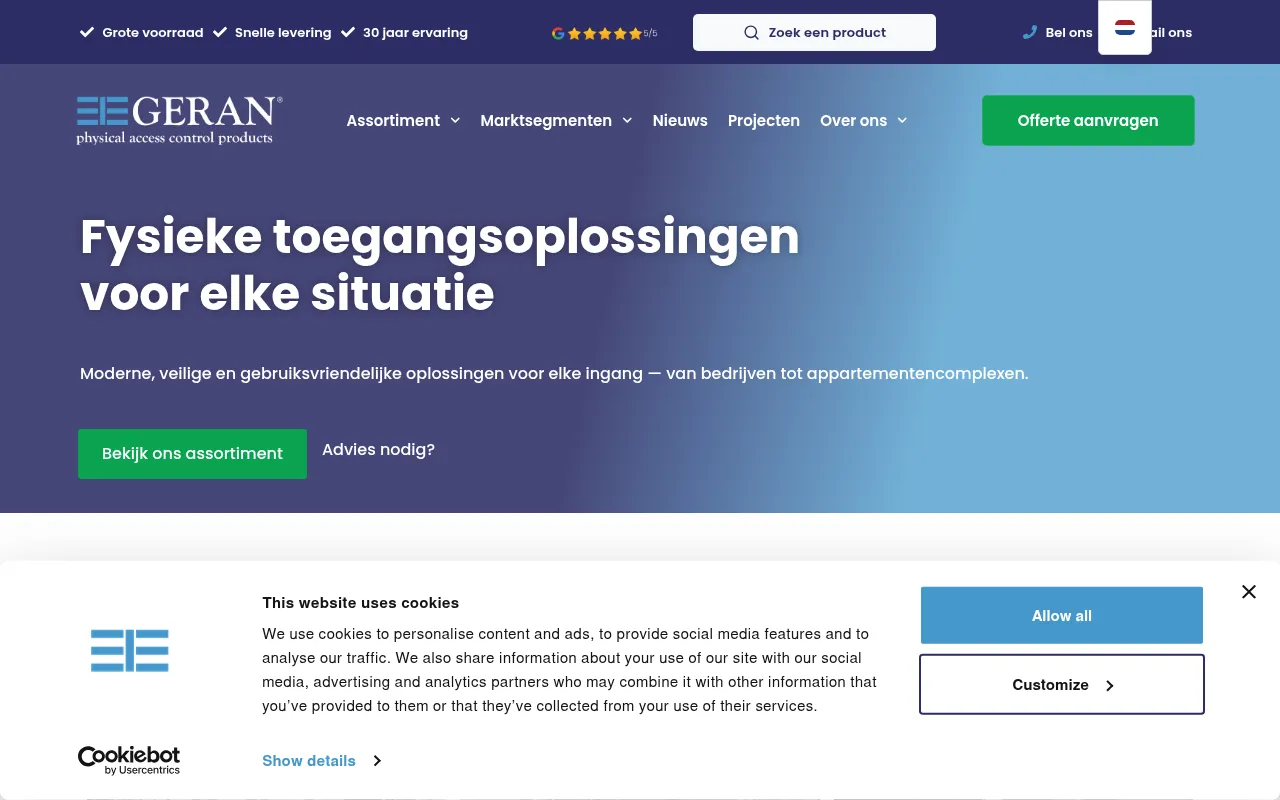 Screenshot of geran-access.com