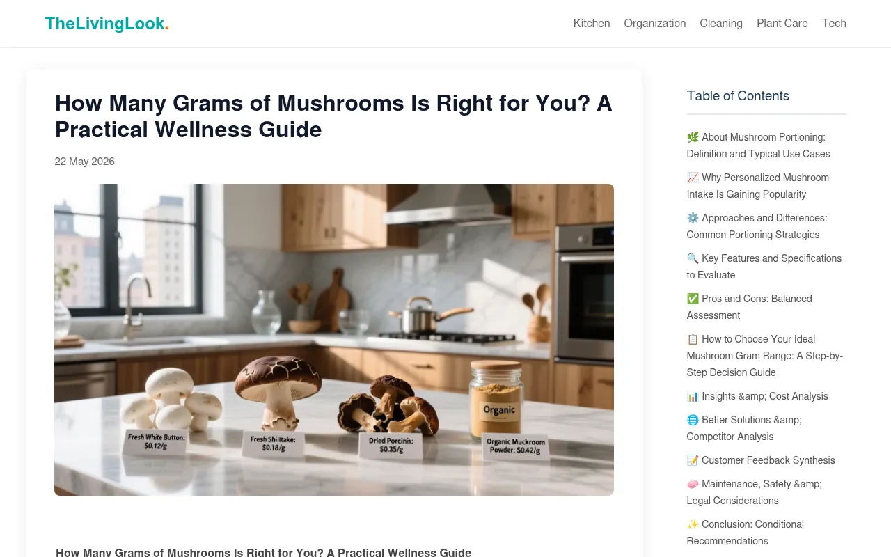 Screenshot of thelivinglook.com