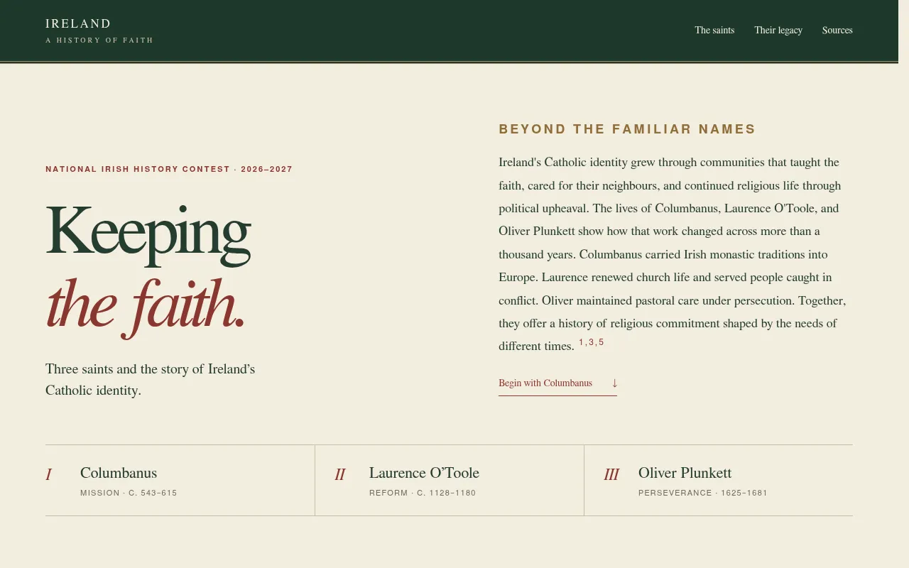 Screenshot of keepingthefaith.jackeckert873.workers.dev