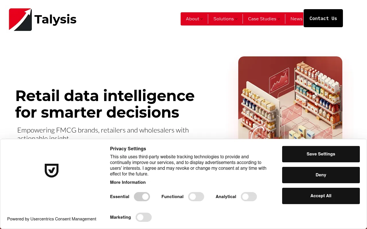 Screenshot of talysis.co.uk