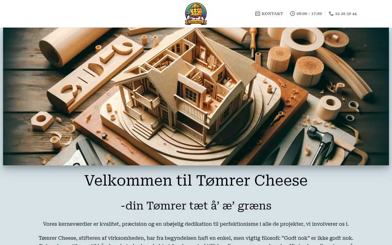 Screenshot of toemrer-cheese.dk