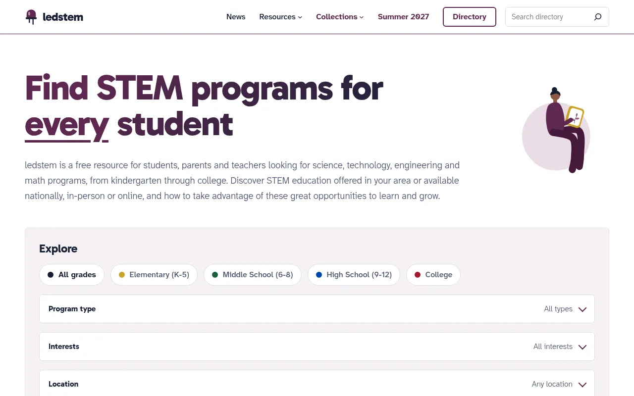 Screenshot of ledstem.com