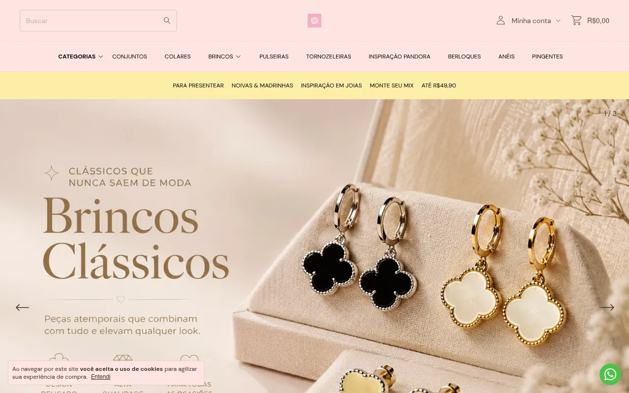 Screenshot of semijoiaslari.com.br
