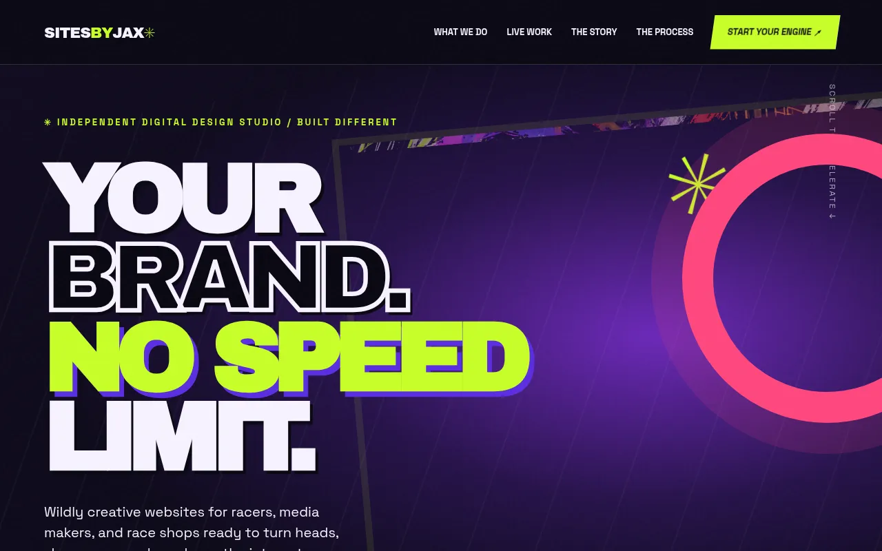 Screenshot of sitesbyjax.com