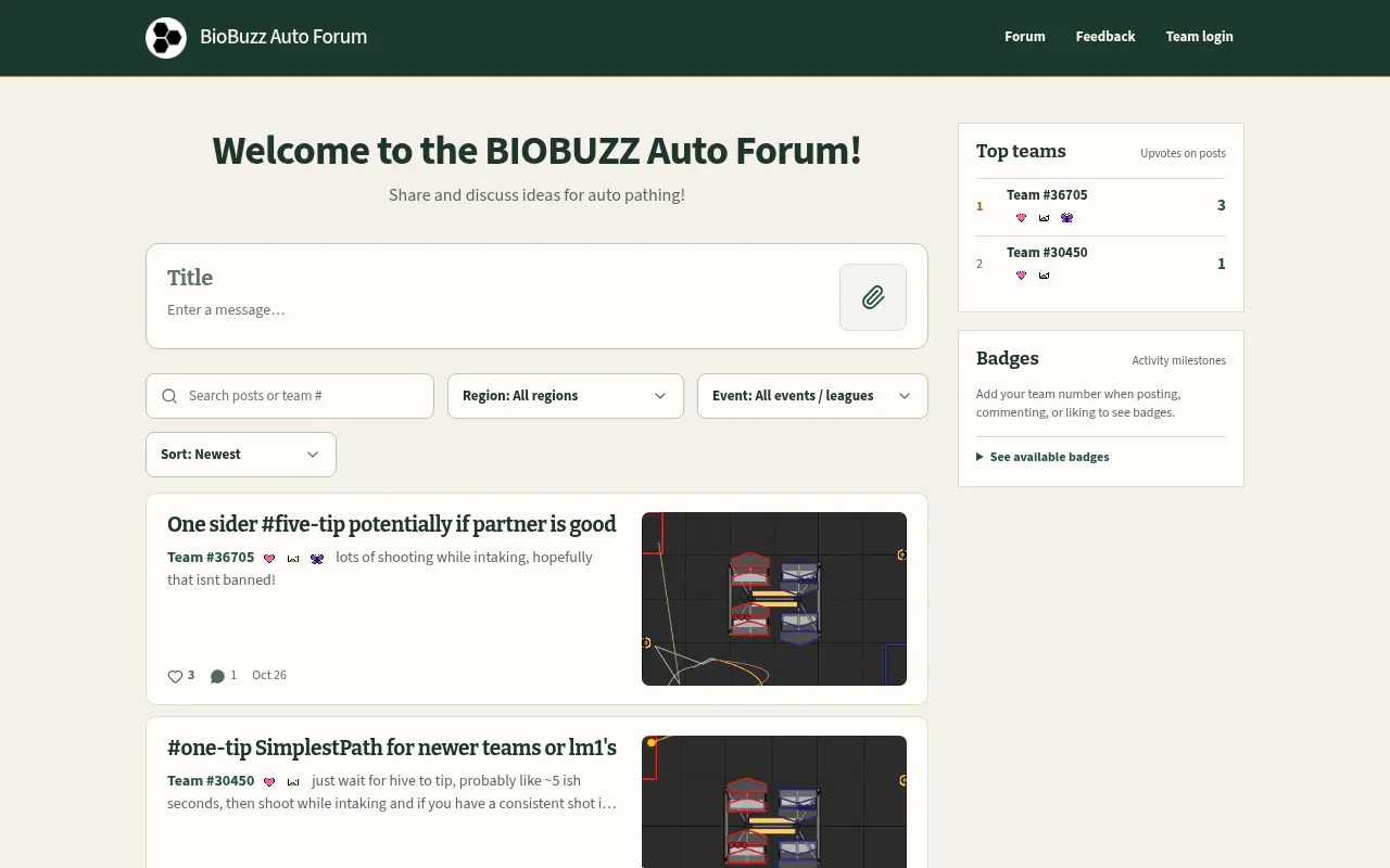 Screenshot of autoforum.biobuzz.workers.dev