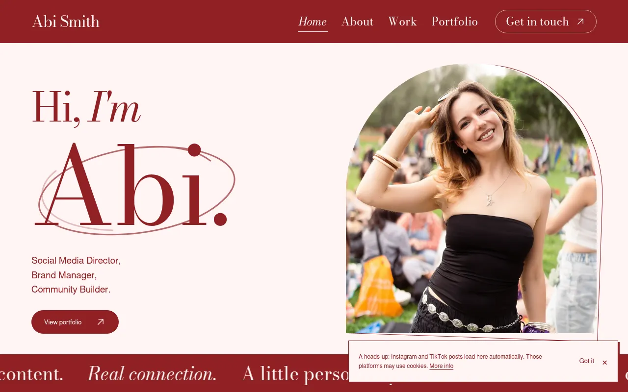 Screenshot of abismith.com