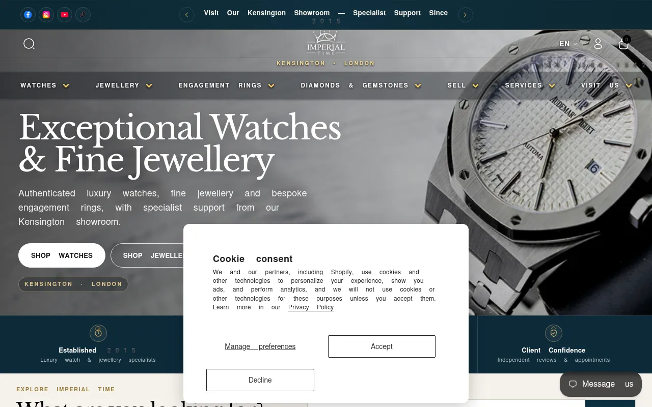 Screenshot of imperialtime.co.uk
