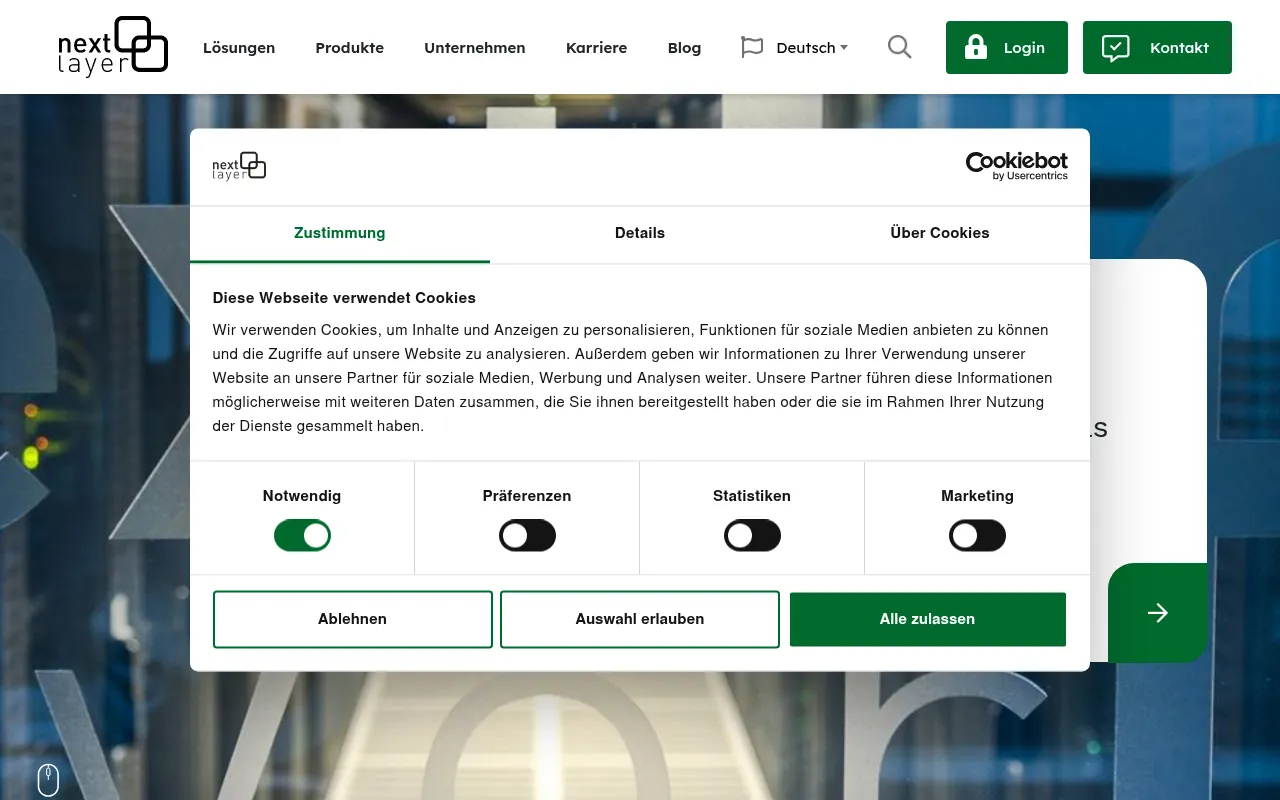 Screenshot of nextlayer.at
