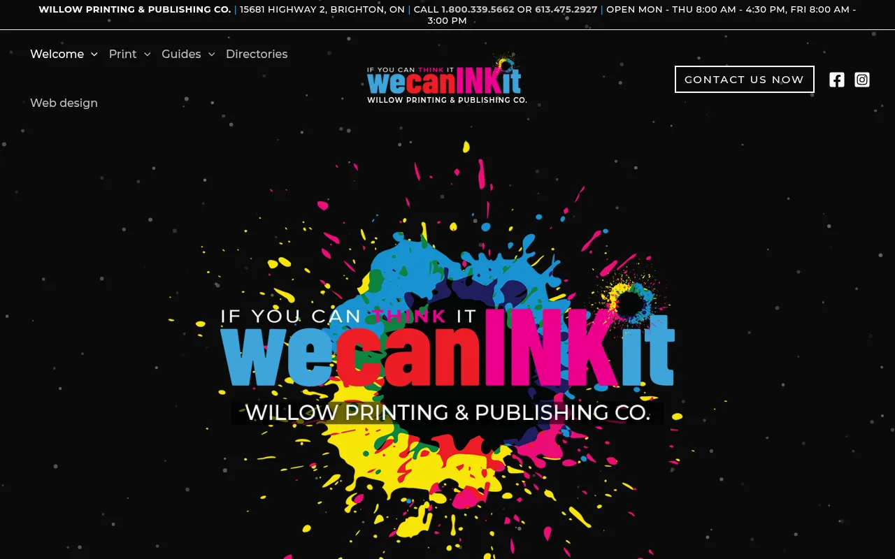 Screenshot of willowpublishing.com