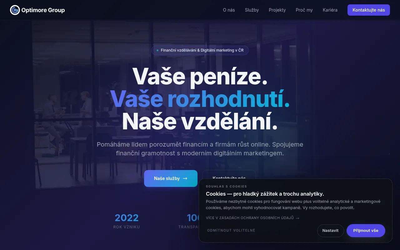 Screenshot of optimore-group.cz