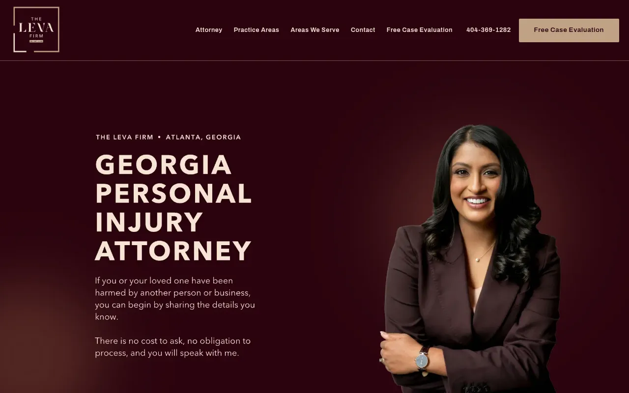 Screenshot of thelevafirm.com
