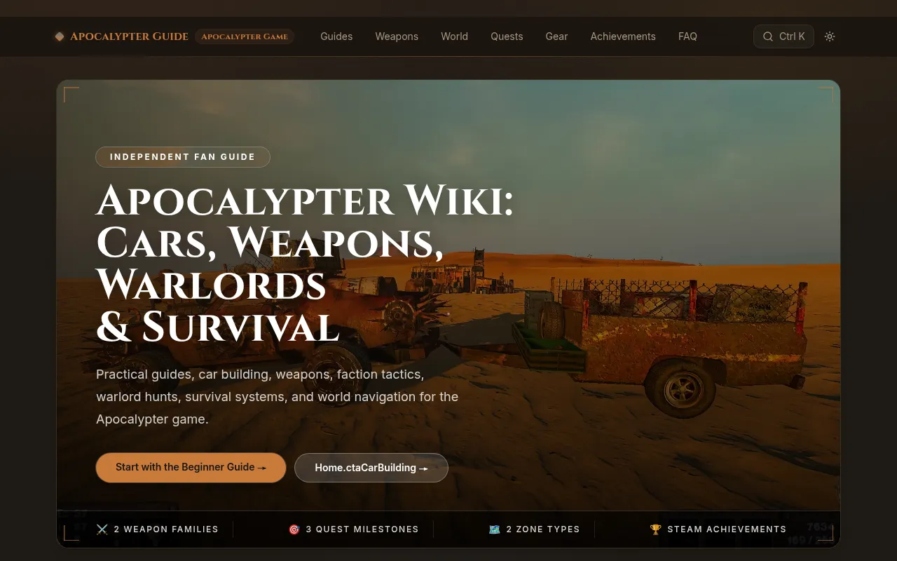 Screenshot of apocalyptergame.wiki