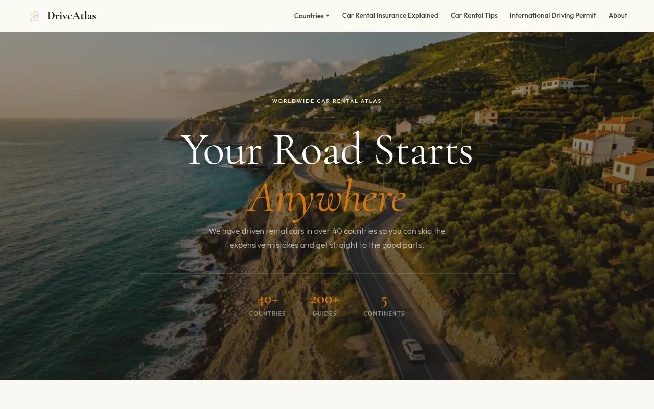 Screenshot of try2travel.life
