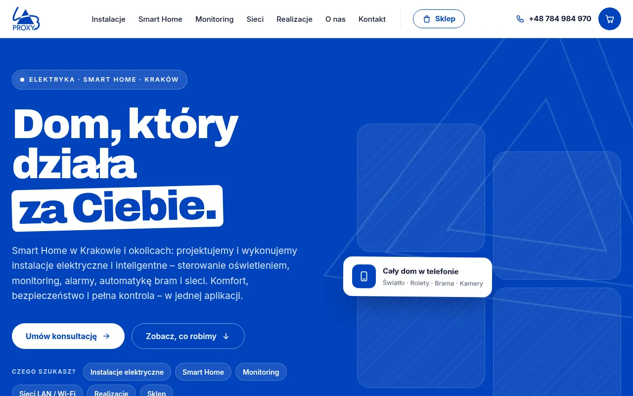 Screenshot of proxylab.pl