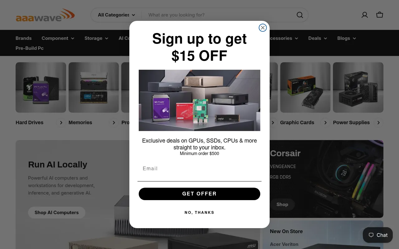 Screenshot of aaawave.com