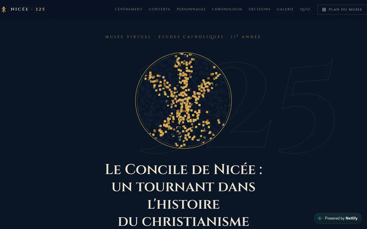 Screenshot of conciledeniceetudecatholic.netlify.app