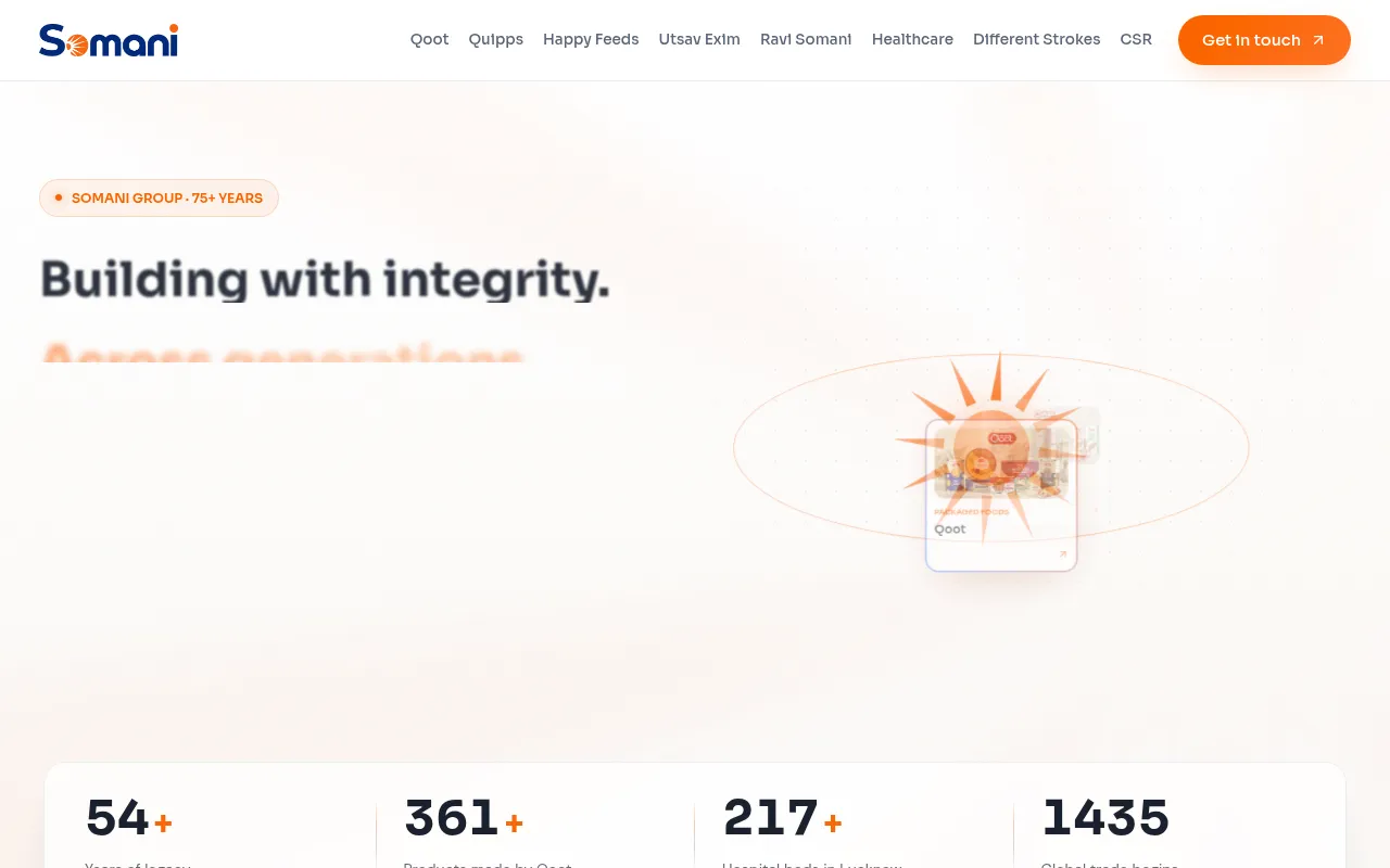 Screenshot of somani.in