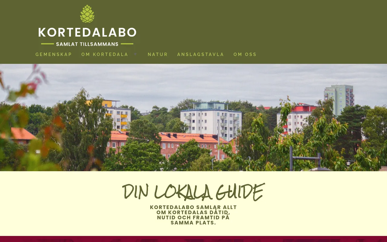 Screenshot of kortedalabo.se