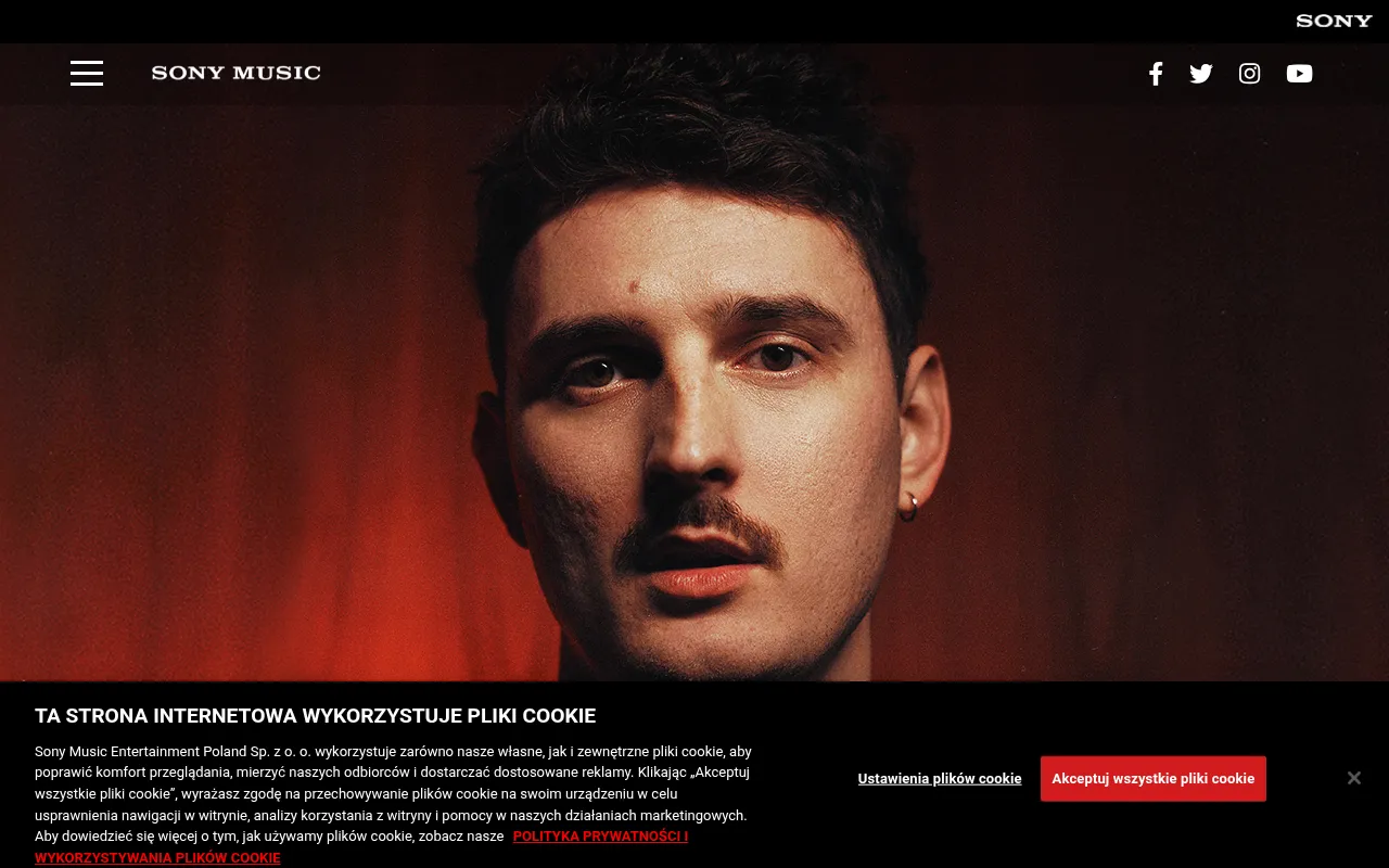 Screenshot of sonymusic.pl