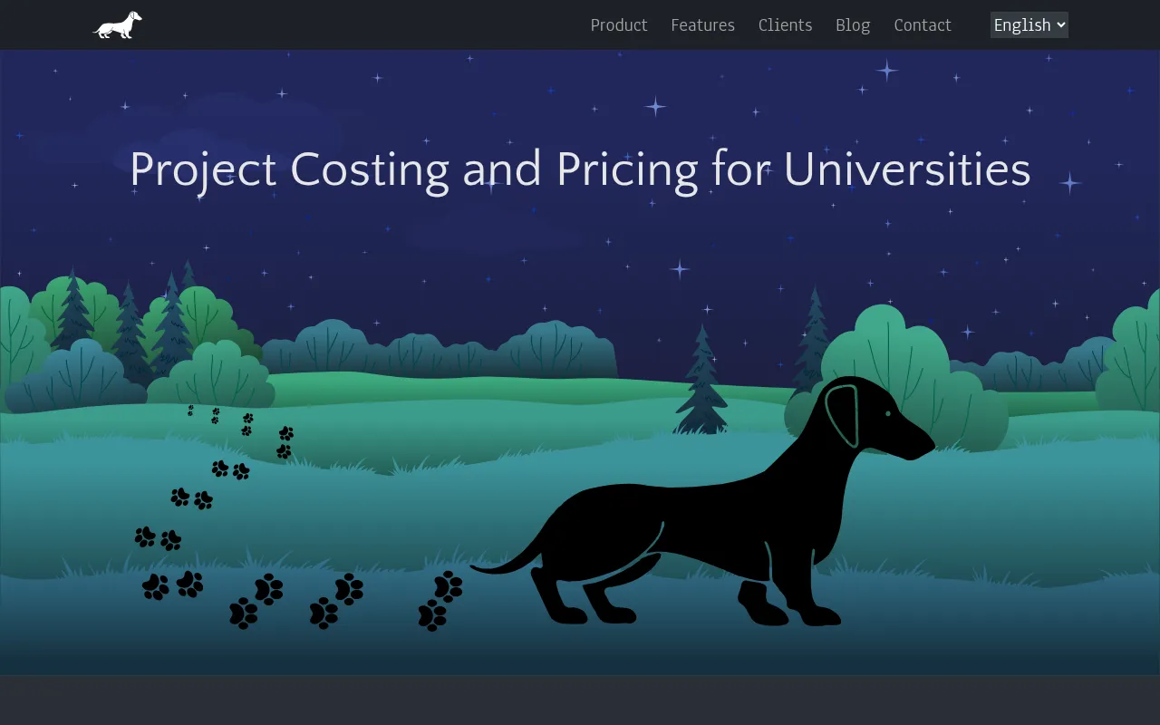 Screenshot of blackdackel.com