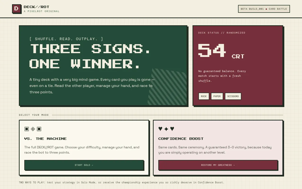 Screenshot of deckrot.pages.dev