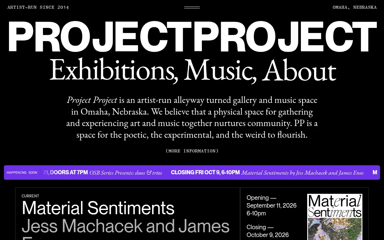 Screenshot of projectprojectomaha.com