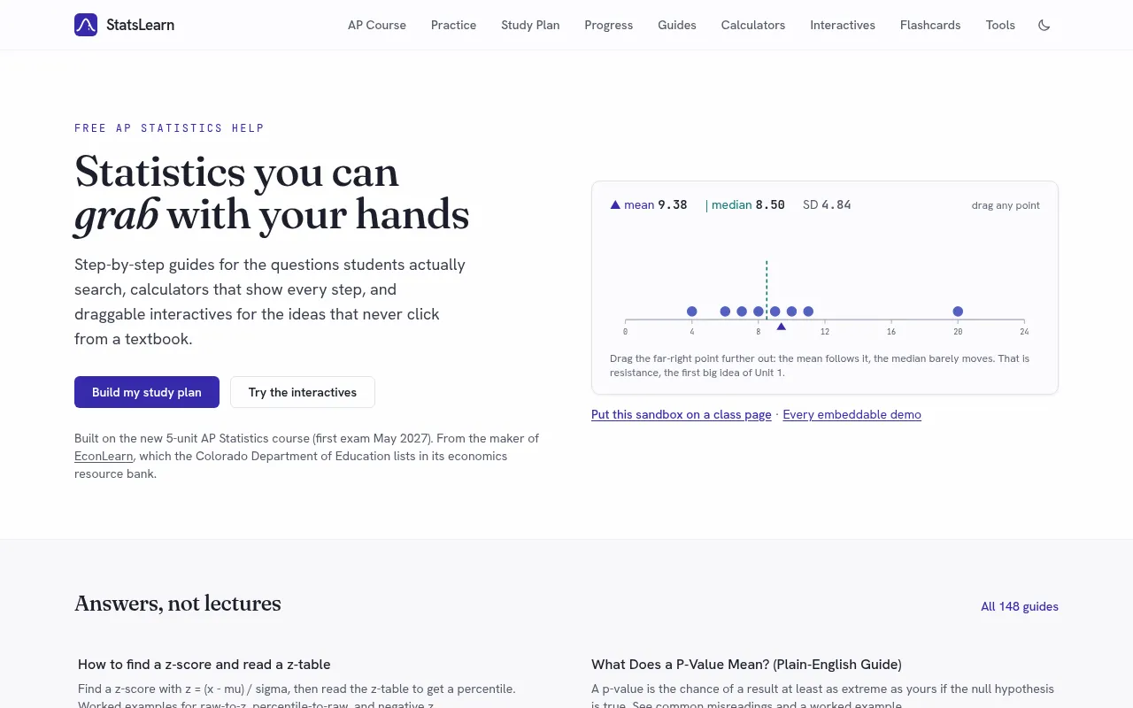 Screenshot of statslearn.org