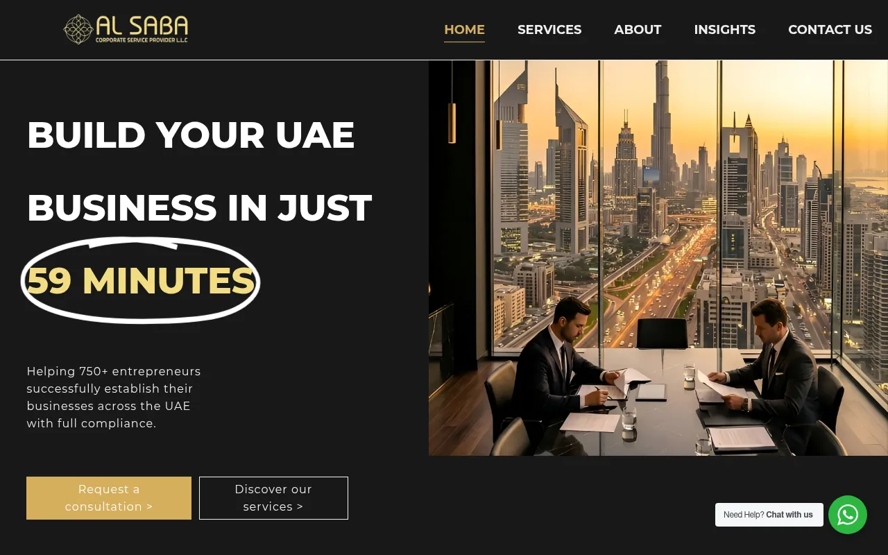 Screenshot of alsabamc.ae
