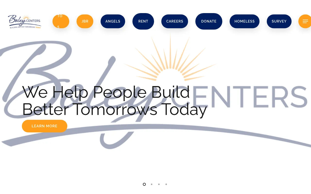 Screenshot of boleycenters.org