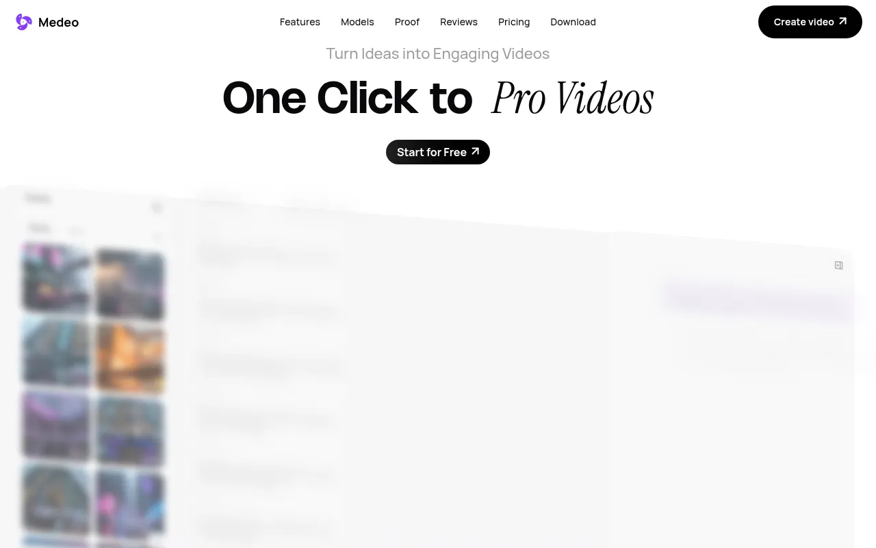 Screenshot of medeo.app