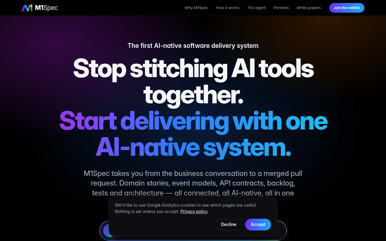 Screenshot of m1spec.com