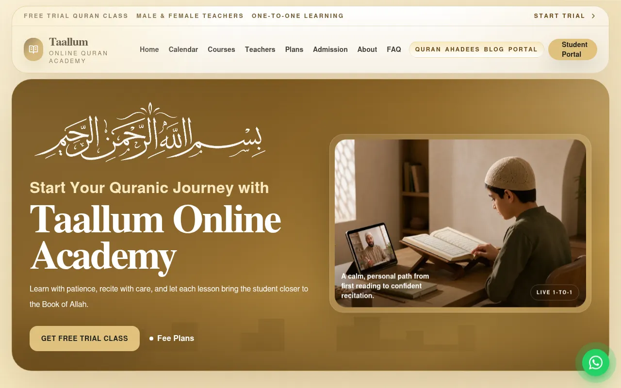 Screenshot of taallum.net