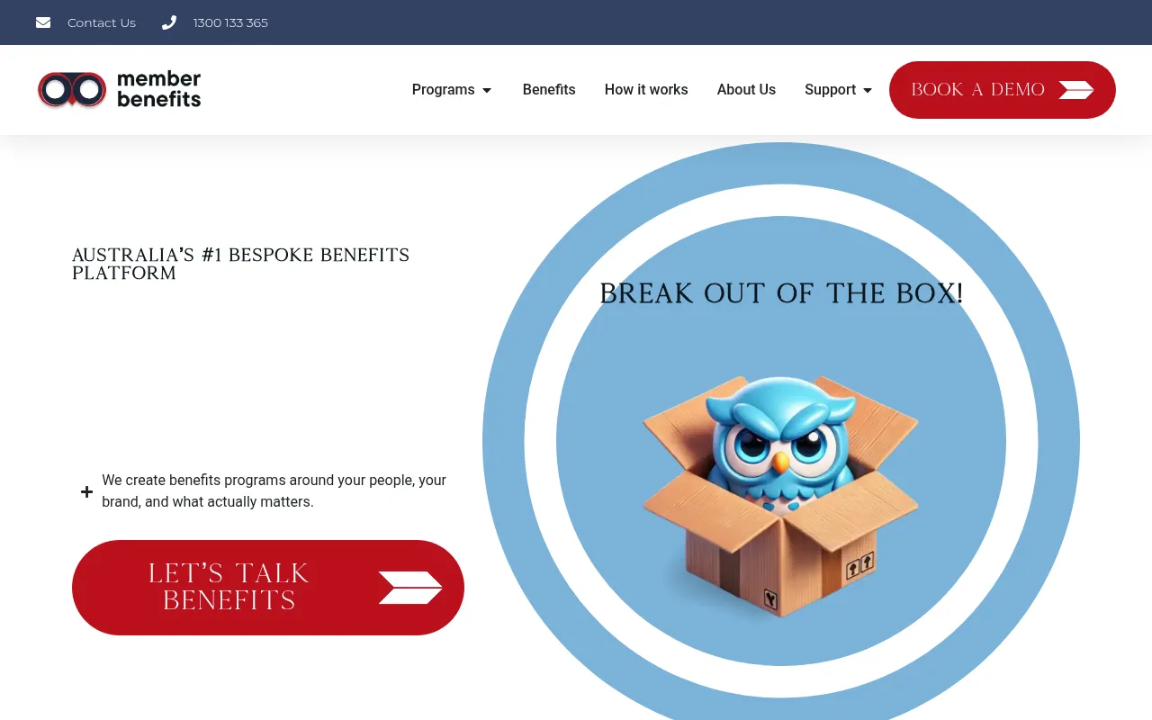 Screenshot of memberbenefits.com.au