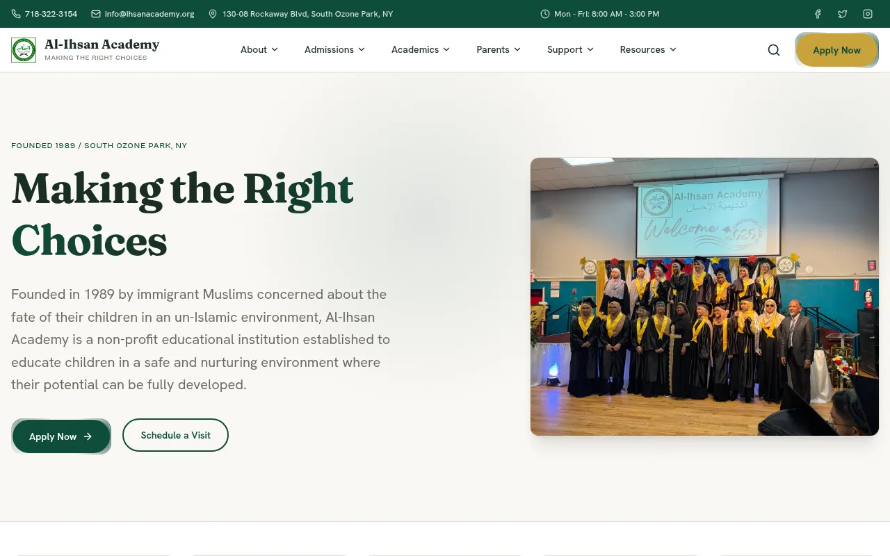 Screenshot of ihsanacademy.org