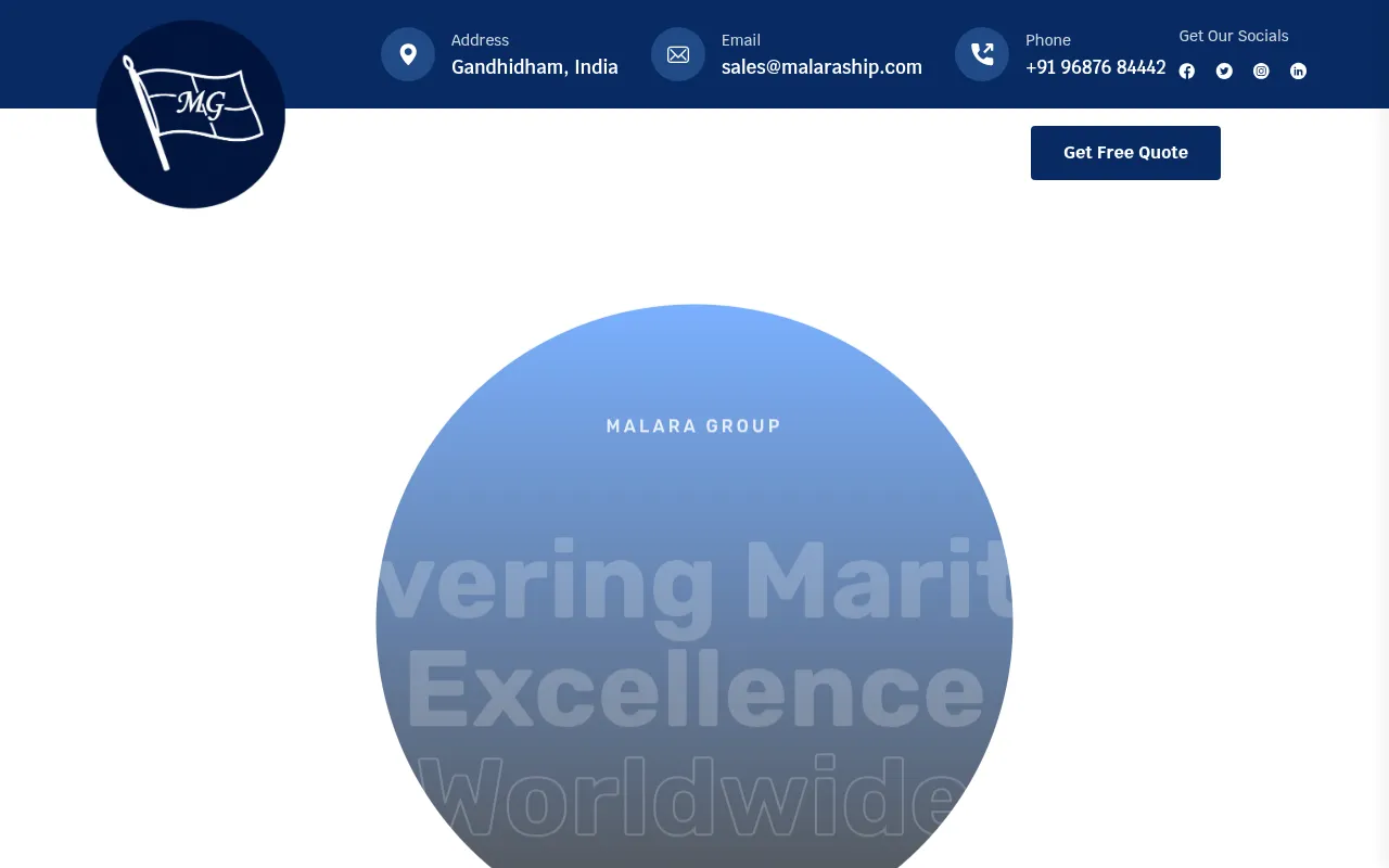 Screenshot of malaragroup.com