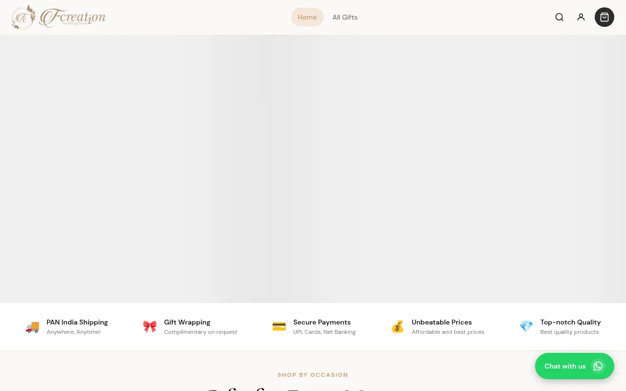 Screenshot of fcreation.in