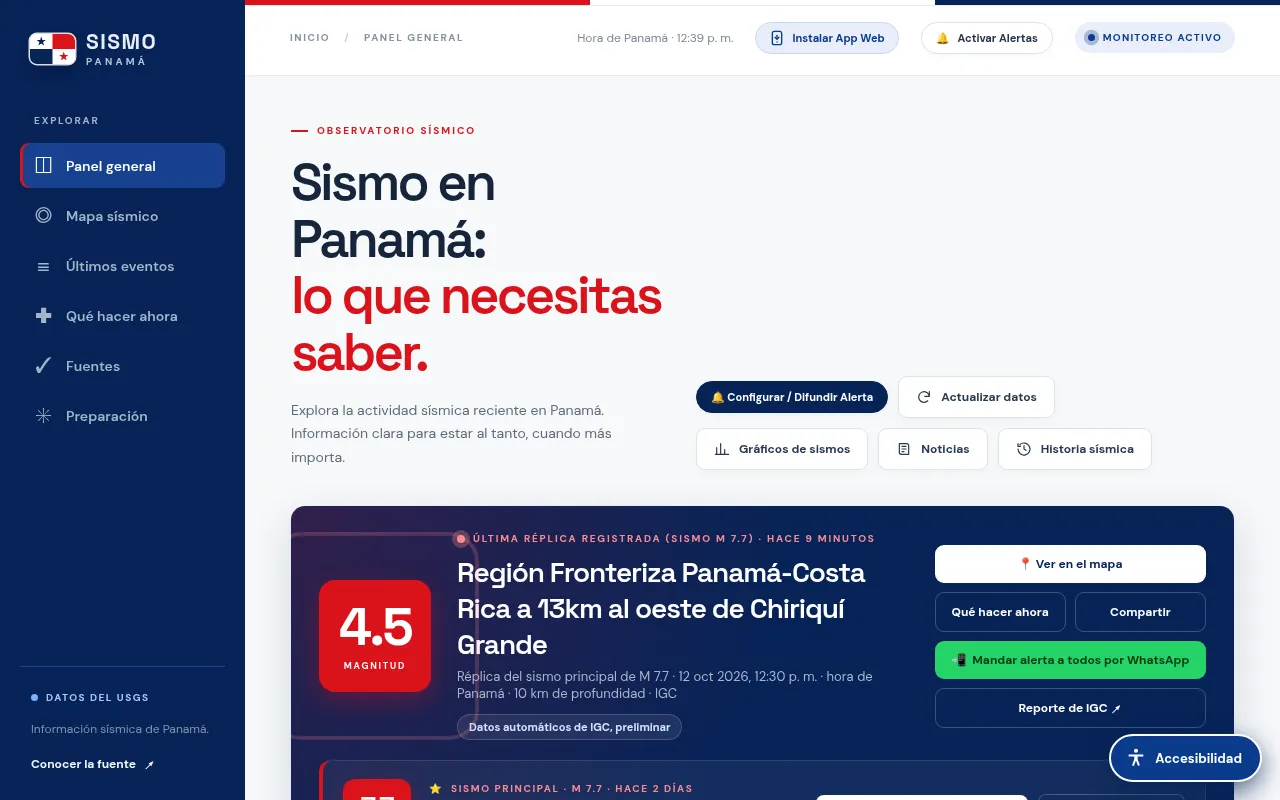 Screenshot of ojopanama.com