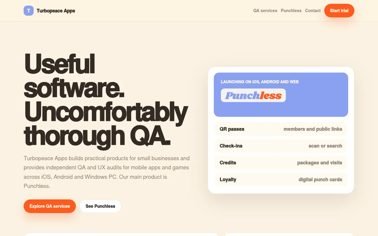 Screenshot of turbopeaceapps.com