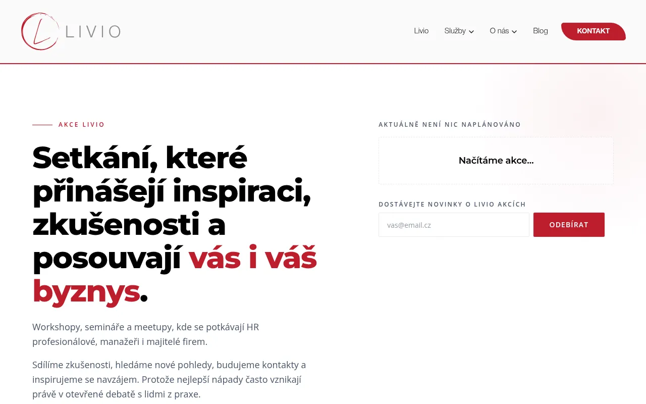 Screenshot of akce.livio.cz