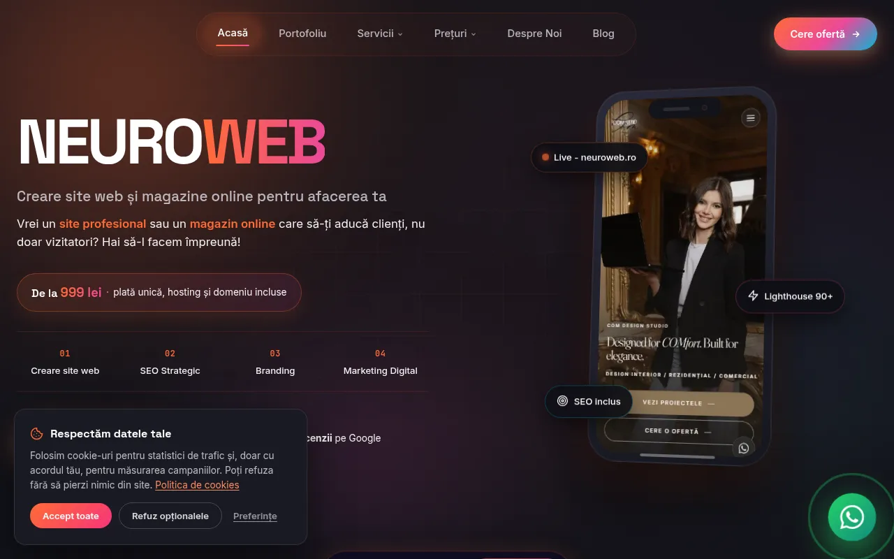 Screenshot of neuroweb.ro