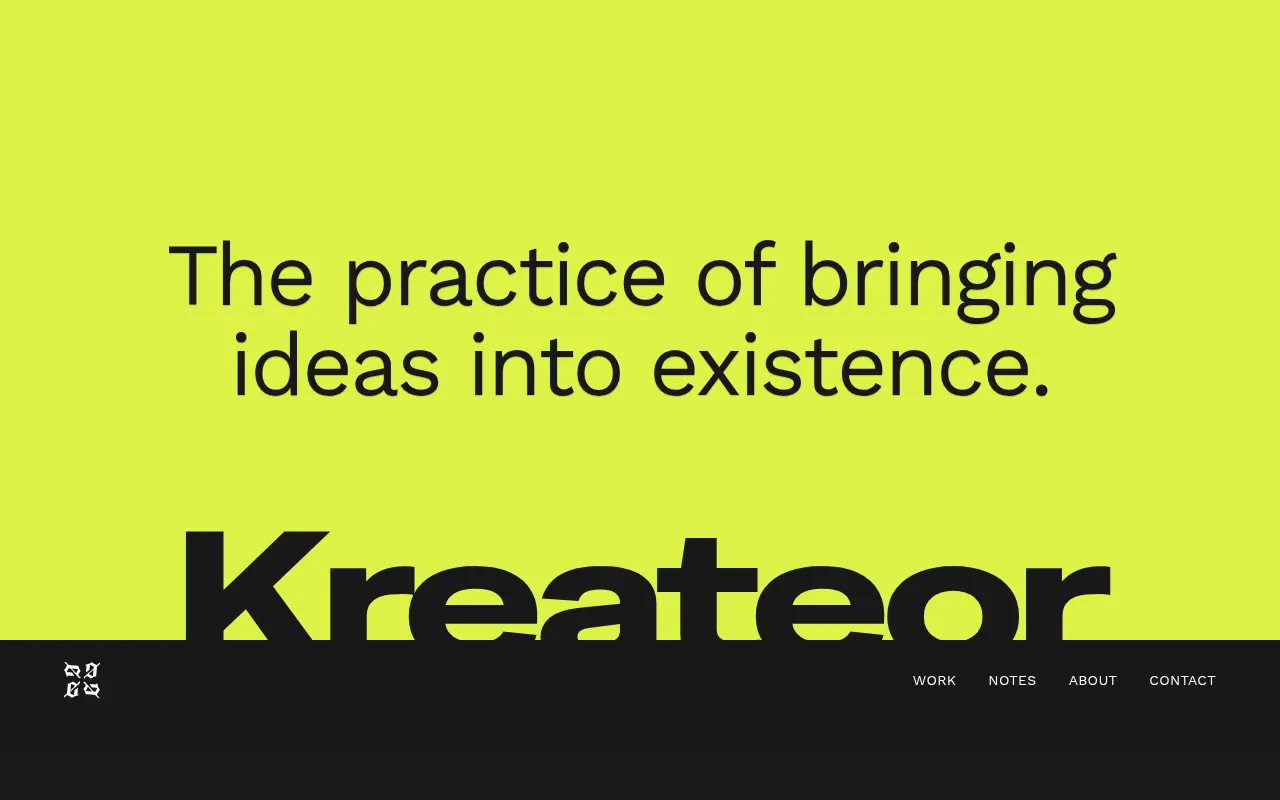 Screenshot of kreateor.com